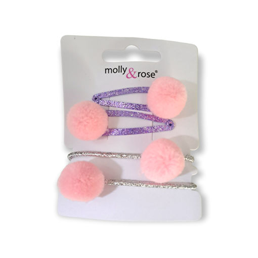 Picture of MOLLY&ROSE PRO HAIR ACCESSORY 2 CLIPS + 2 ELASTIC